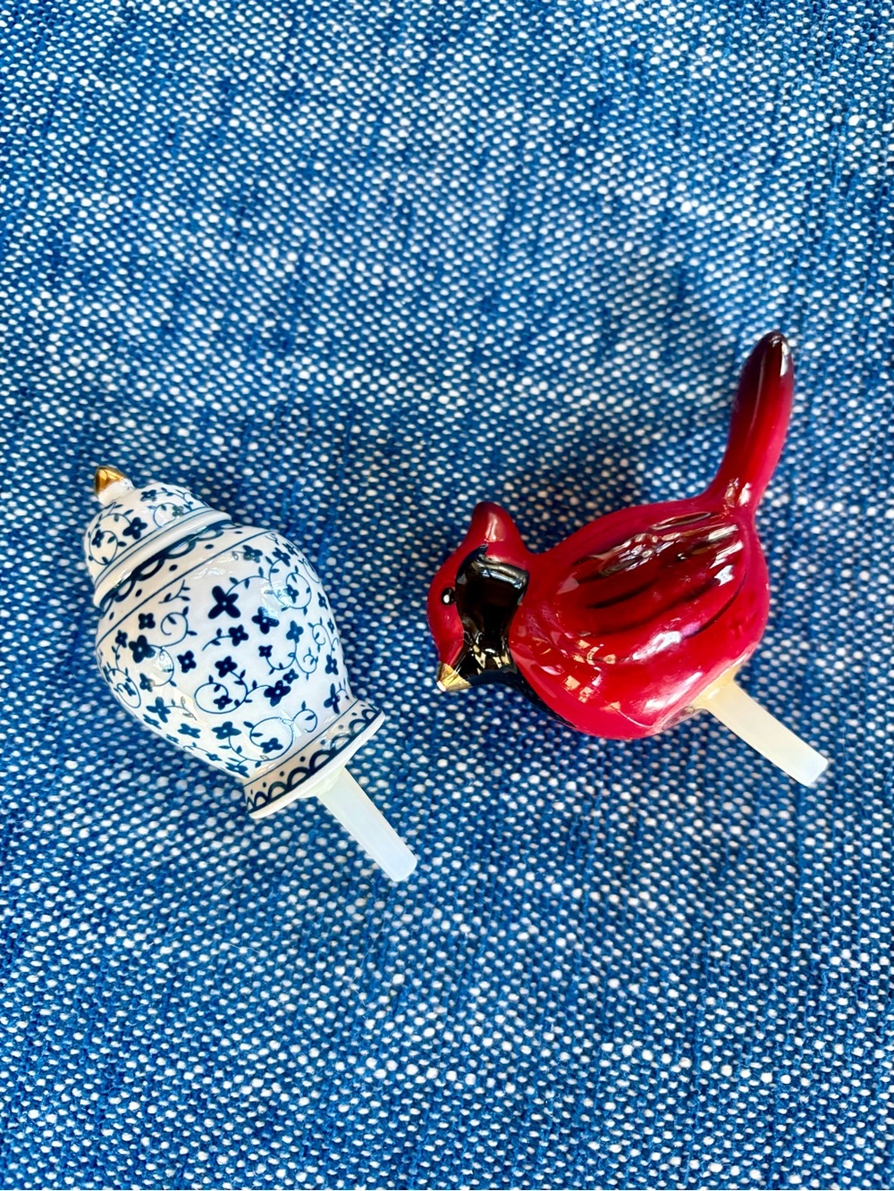 2 Minis!! Nora Fleming Ginger Jar and Winter Songbird